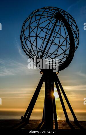 Panorama in Nordkapp Capo Nord Norvegia Europa Foto Stock