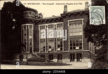 Bruxelles Brüssel, Parc Léopold, Laboratoire d'hygiène de la Ville | utilizzo in tutto il mondo Foto Stock