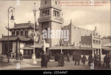 Brüssel Weltausstellung 1910, Pavillon de l'Afrique Occidentale | usage worldwide Foto Stock