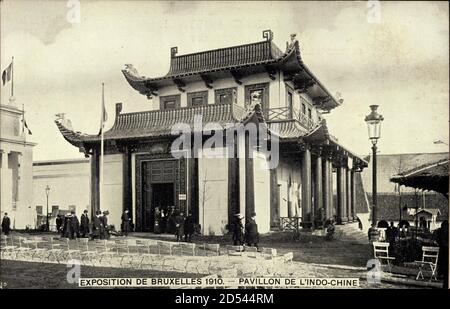 Brüssel Weltausstellung 1910, Pavillon de l'Indo Chine | utilizzo in tutto il mondo Foto Stock