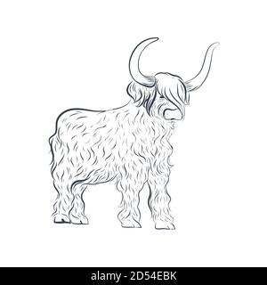 Longa di capelli isolati su sfondo bianco. Illustrazione Vettoriale