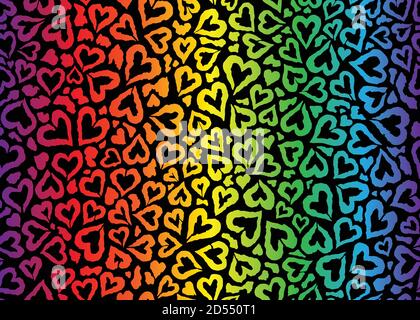 Disegno leopardo del motivo della pelle. Astratto amore forma leopard stampa vettore illustrazione sfondo. Illustrazione della pelle di pelliccia di fauna selvatica per stampa, web, h Illustrazione Vettoriale