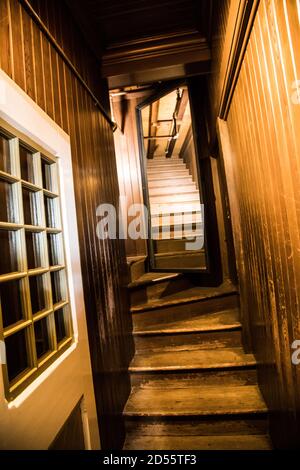 Foto interne della Winchester Mystery House a San Jose California Foto Stock