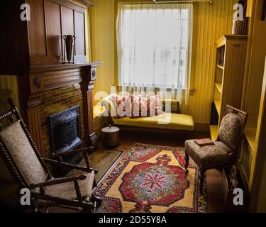 Foto interne della Winchester Mystery House a San Jose California Foto Stock