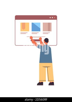 sviluppatori web che testano le nuove applicazioni include la programmazione del software di sviluppo delle applicazioni illustrazione vettoriale verticale concept full length Illustrazione Vettoriale