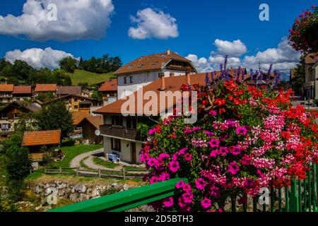 pincru nel mont saxonnex in alta savoia in francia Foto Stock