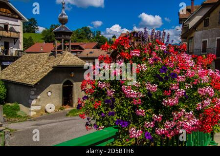 pincru nel mont saxonnex in alta savoia in francia Foto Stock