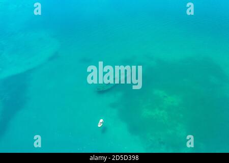 Impressionante Lichadonisia, le Bahamas greche, nel Nord Euboea, Grecia. Foto Stock