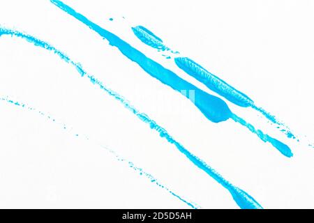 Foderato blu astratto arte acrilico dello sfondo. Texture stampigliato vicino. Foto Stock