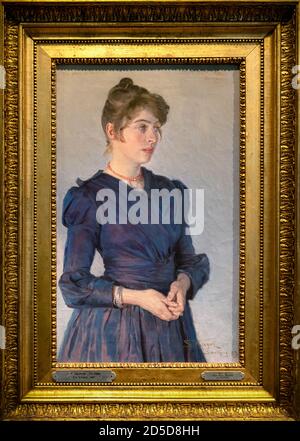 Peder Severin Krøyer (1851–1909) 'Ritratto di Marie Krøyer', 1889, Skagen, Danimarca Foto Stock