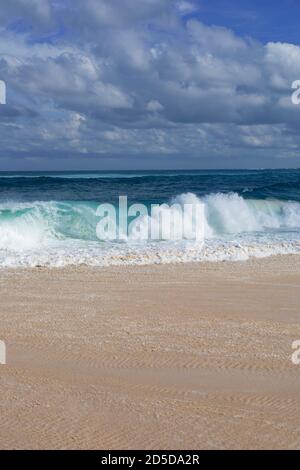 Paesaggio Cabbage Beach, Nassau, Bahamas Foto Stock
