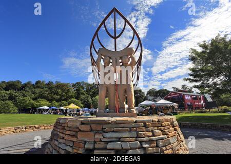 Nave costruttori Monumento Port Jefferson porto Long Island New York Foto Stock