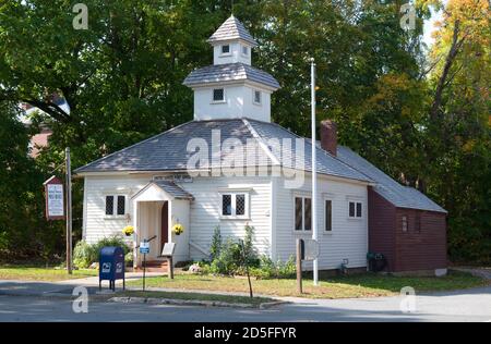 Storico Deerfield Village, Deerfield, Massachusetts, USA, l'Ufficio postale degli Stati Uniti. Foto Stock