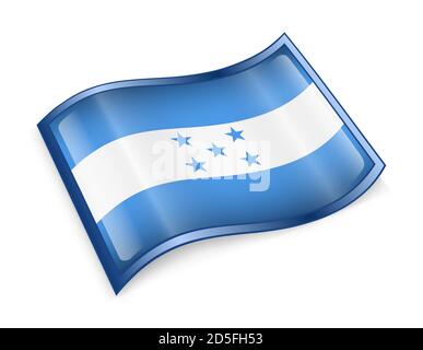 Honduras icona bandiera Foto Stock