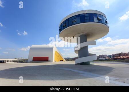 Centro artistico di Niemeyer. Avilés. Asturie. Spagna Foto Stock