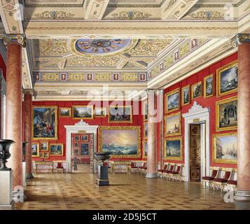 Hau Edward Petrovich - interni del nuovo Hermitage - La Sala della Scuola Russa - Scuola Russa - 19 ° secolo Foto Stock