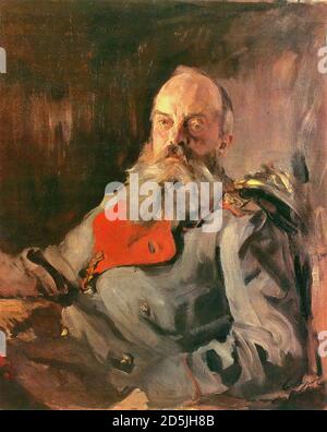 Serov Valentin - Ritratto del Granduca Mikhail Nikolayevich in A Jacket - Scuola Russa - 19 ° secolo Foto Stock