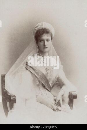 Alexandra Feodorovna (Alix di Assia) Alexandra Feodorovna (1872 – 17 luglio 1918) Era imperatrice della Russia come moglie di Nicola II - l'ultimo righello di Foto Stock