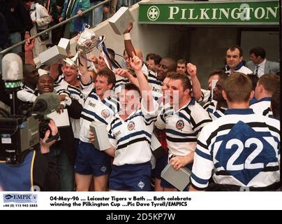 Bath Celebrate vincendo la Pilkington Cup Foto Stock