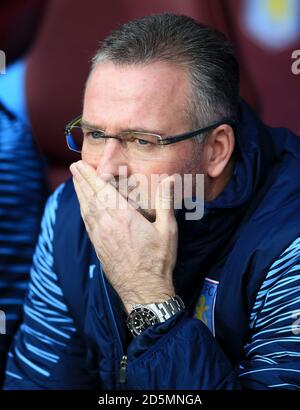 FILE PHOTO: Paul Lambert è diventato il manager di Blackburn Rovers. Aston Villa manager Paul Lambert ... Calcio - Barclays Premier League - Aston Villa v Manchester United - Villa Park ... 20-12-2014 ... Birmingham ... Regno Unito ... Il credito fotografico dovrebbe essere: Nigel French/EMPICS Sport. Riferimento unico N. 21797765 ... Foto Stock