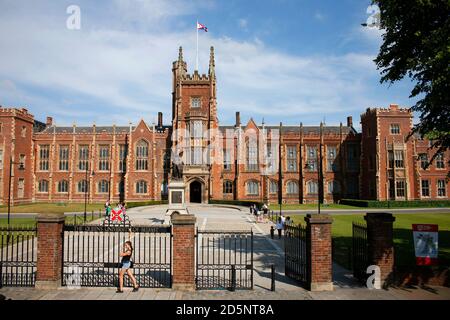 Queens University di Belfast, Nordirland/ Irlanda del Nord (nur fuer redaktionelle Verwendung. Keine Werbung. Referenzdatenbank: http://www.360-berlin. Foto Stock