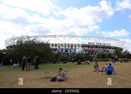 Una vista generale dello stadio di Londra davanti al gioco Foto Stock
