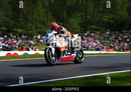 La Honda Padgetts Motorcycles Ian Hutchinson durante il Fuchs-Silkolene British Supersport Campionato Foto Stock