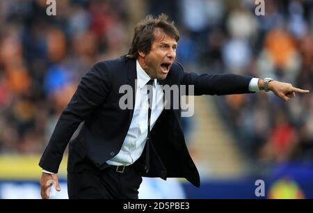 Chelsea manager Antonio Conte Foto Stock
