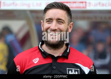 Bristol City capo pullman Lee Johnson Foto Stock