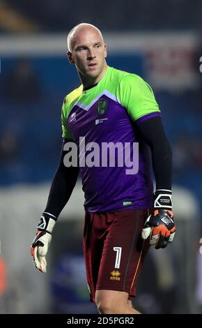 Portiere della città di Norwich John Ruddy Foto Stock