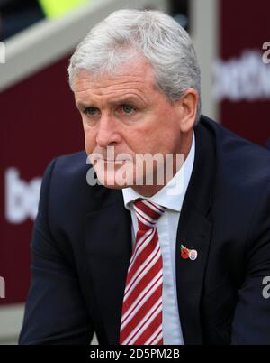 Stoke City manager Mark Hughes Foto Stock