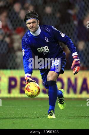 Il Nottingham Forest portiere Vladimir Stojkovic Foto Stock