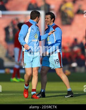 Joey Barton di Burnley si sta riscaldando prima della partita Foto Stock