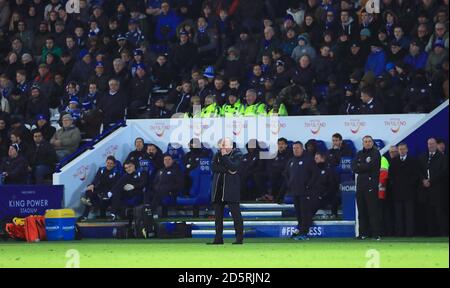 Steve McClaren, direttore della contea di Derby, guarda avanti dalla linea di contatto Foto Stock