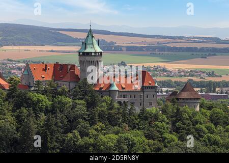 Castello Smolenice, Centro Congressi del SAS - costruito nel 15 ° secolo, piccola SLOVACCHIA Carpazi. Castello Ramantic Foto Stock