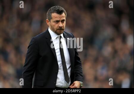 Fulham manager Jokanovic Slavisa prima che il gioco Foto Stock