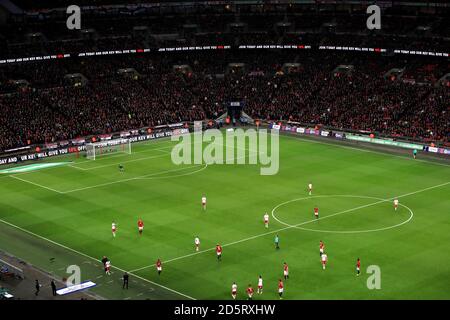 Una vista generale dello stadio di Wembley durante la EFL Cup Finale Foto Stock