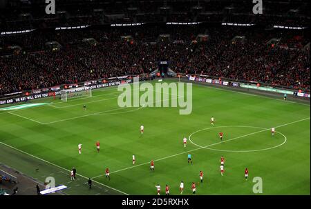 Una vista generale dello stadio di Wembley durante la EFL Cup Finale Foto Stock