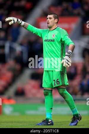 Middlesbrough il portiere Victor Valdes Foto Stock