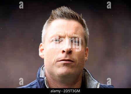 Il manager di Millwall Neil Harris durante la partita Foto Stock