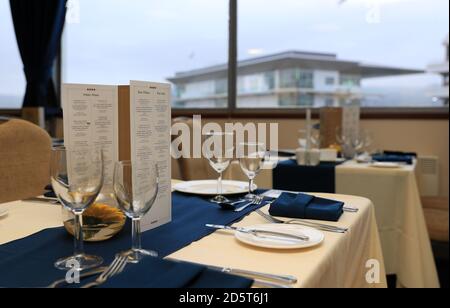 Vista generale del Festival Restaurant Giovedì di San Patrizio Foto Stock