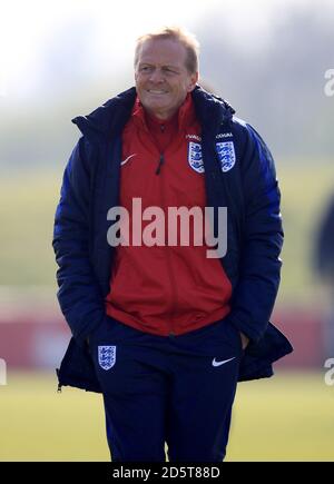 Inghilterra U19 's Coach Keith Downing Foto Stock