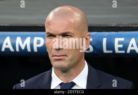 Responsabile Real Madrid Zinedine Zidane Foto Stock