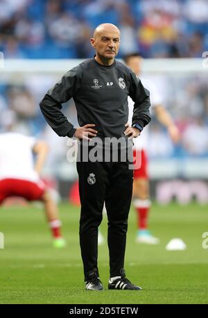 Real Madrid allenatore di fitness Antonio Pintus Foto Stock