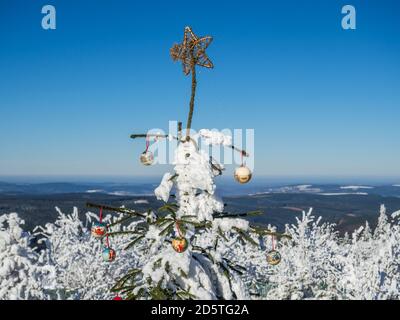 Natale sta arrivando presto background Foto Stock