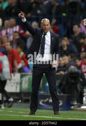 Responsabile Real Madrid Zinedine Zidane Foto Stock