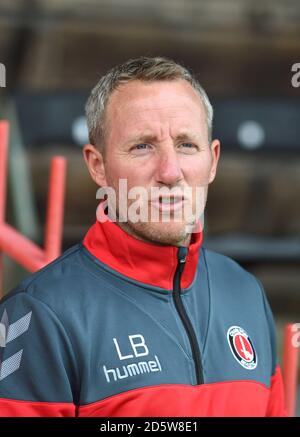 Lee Bowyer, assistente di Charlton Athletic Foto Stock