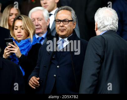 Il co-proprietario di Everton Farhad Moshiri negli stand Foto Stock