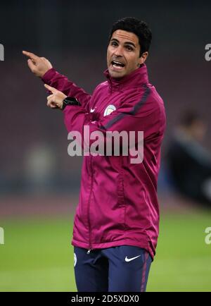 Mikel Arteta, co-assistente di Manchester City Foto Stock