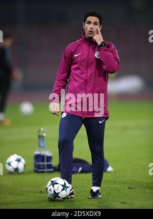 Mikel Arteta, co-assistente di Manchester City Foto Stock